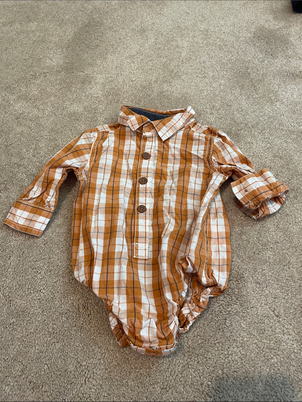 ❗️3/$10❗️Tommy Bahama Baby Plaid Bodysuit 3-6 Months